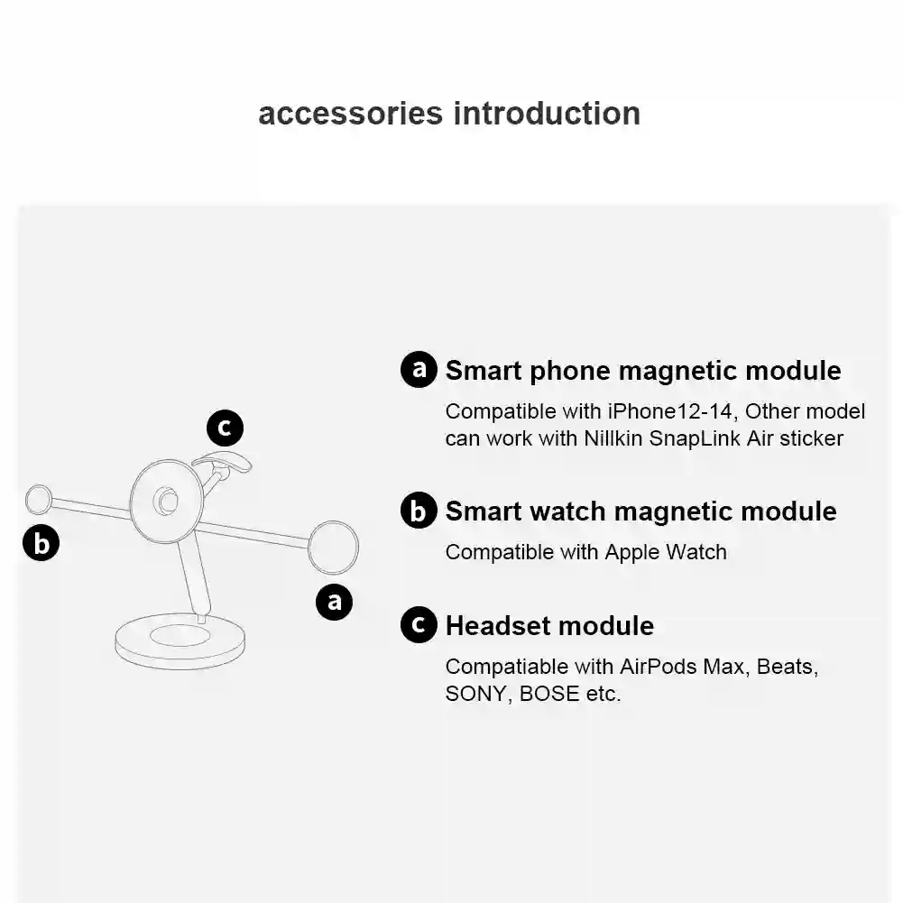 NILLKIN Magnetic Stand For iPad Pro 12.9 Adjustable iPad Stand For iPad Pro 11 /iPad Air 5/iPad 9th 360º Rotating Bracket
