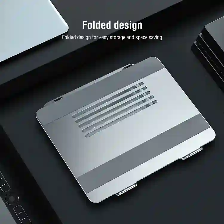 NILLKIN Laptop Stand Adjustable Aluminium Alloy Notebook Stand Multi-Angle Stand Heat Release Foldable Compatible with 10-17 ''