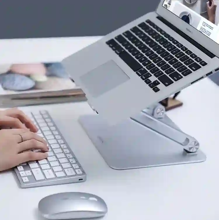 NILLKIN Laptop Stand Adjustable Aluminium Alloy Notebook Stand Multi-Angle Stand Heat Release Foldable Compatible with 10-17 ''