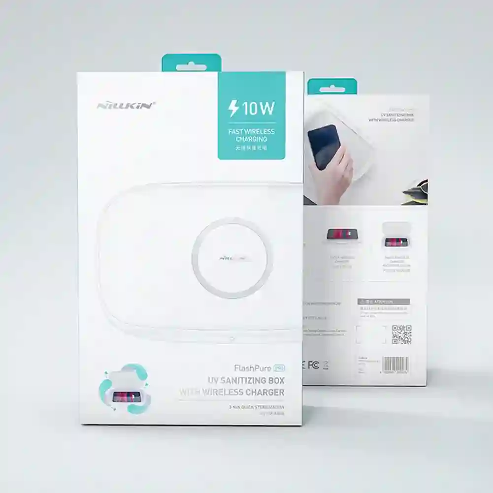 NILLKIN Mobile Phone Sterilizer 5V UVC Disinfection Box Multifunctional Portable Ultraviolet Disinfector with Wireless Charging