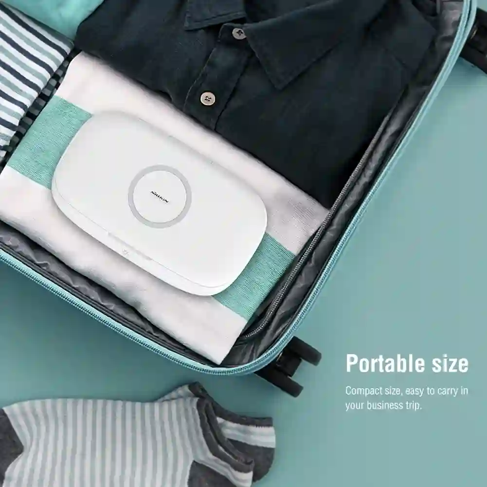 NILLKIN Mobile Phone Sterilizer 5V UVC Disinfection Box Multifunctional Portable Ultraviolet Disinfector with Wireless Charging