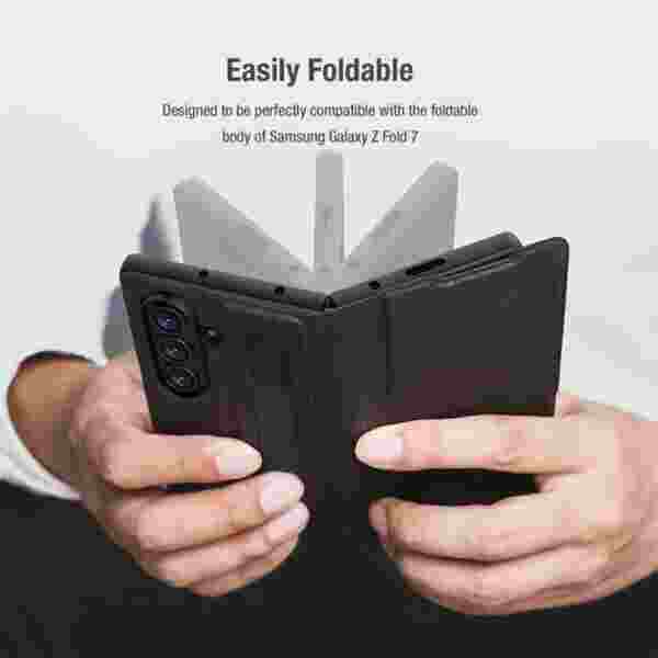 Чехол-книжка Nillkin Aoge Vintage Leather для Samsung Galaxy Z Fold 7 — изображение 2