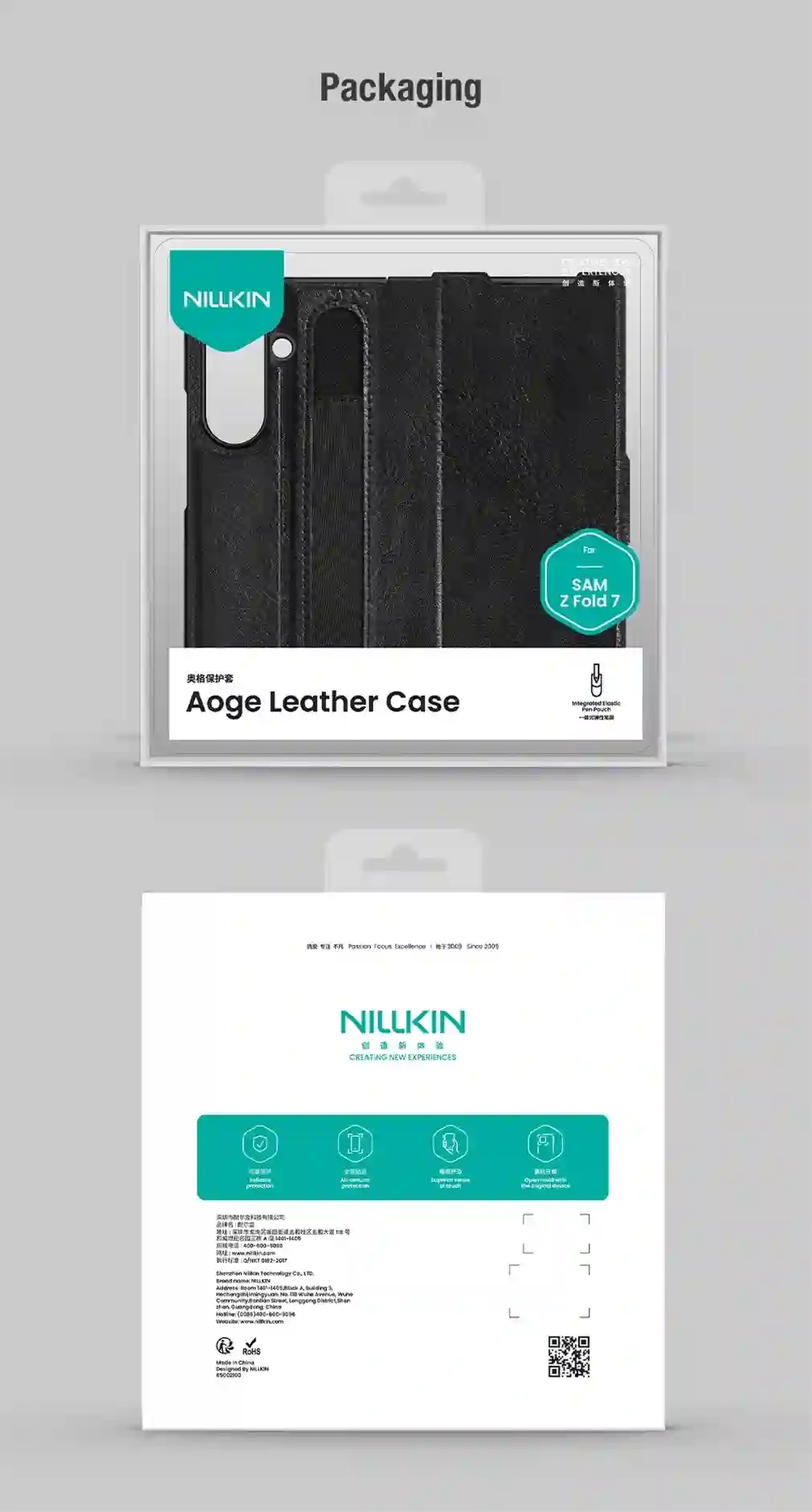 For Samsung Galaxy Z Fold 7 Flip Case Nillkin Aoge Vintage Leather Case Card Pocket Book Cover For Samsung Z Fold7 With Pen Slot