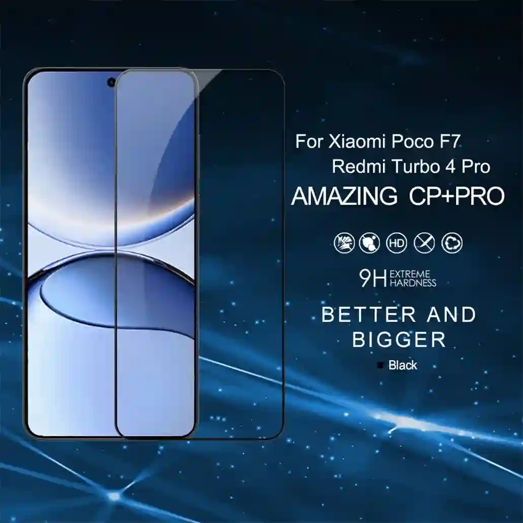 Nillkin For Xiaomi Poco F7 Tempered Glass CP+PRO Anti-Explosion 2.5D 9H Full Coverage Screen Protector For Redmi Turbo 4 Pro