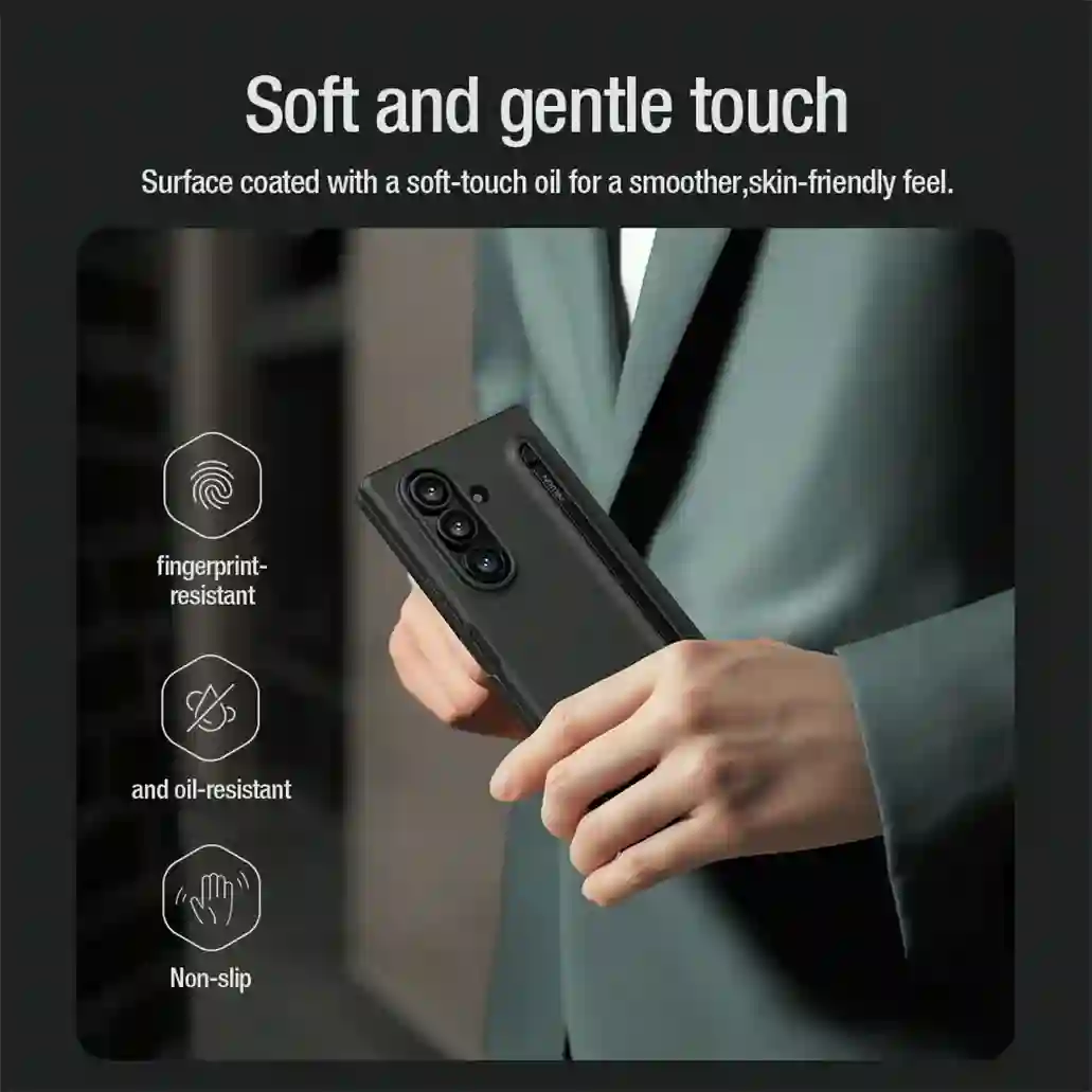 For Samsung Galaxy Z Fold 7 Case With Stylus NILLKIN Flex Pure Fold Case Soft liquid Silicone Back Cover For Samsung Z Fold7