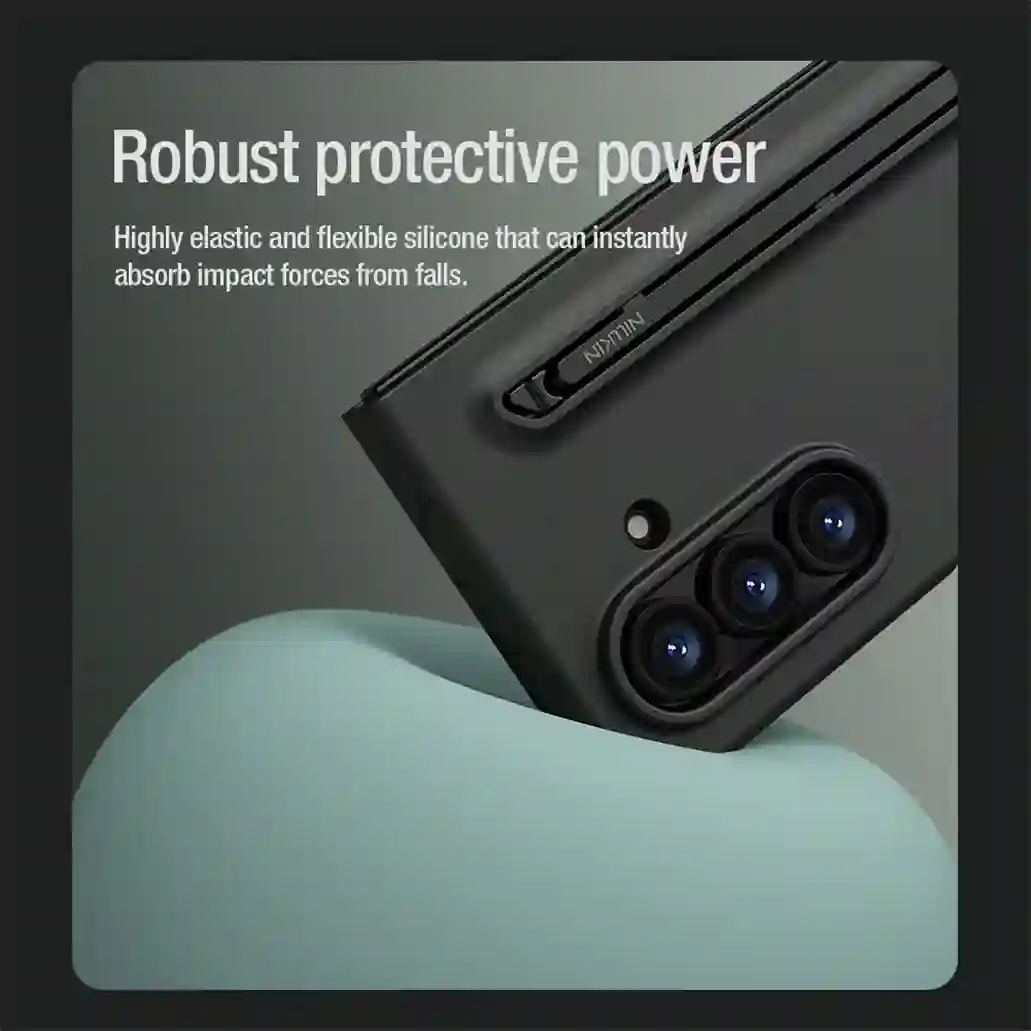 For Samsung Galaxy Z Fold 7 Case With Stylus NILLKIN Flex Pure Fold Case Soft liquid Silicone Back Cover For Samsung Z Fold7