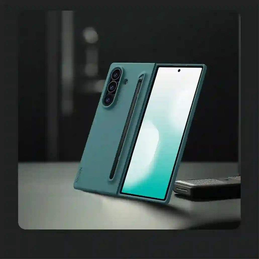 For Samsung Galaxy Z Fold 7 Case With Stylus NILLKIN Flex Pure Fold Case Soft liquid Silicone Back Cover For Samsung Z Fold7