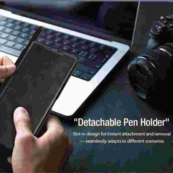 Чехол-книжка Nillkin Qin Pro Leather для Samsung Galaxy Z Fold 7 (со стилусом) — изображение 4