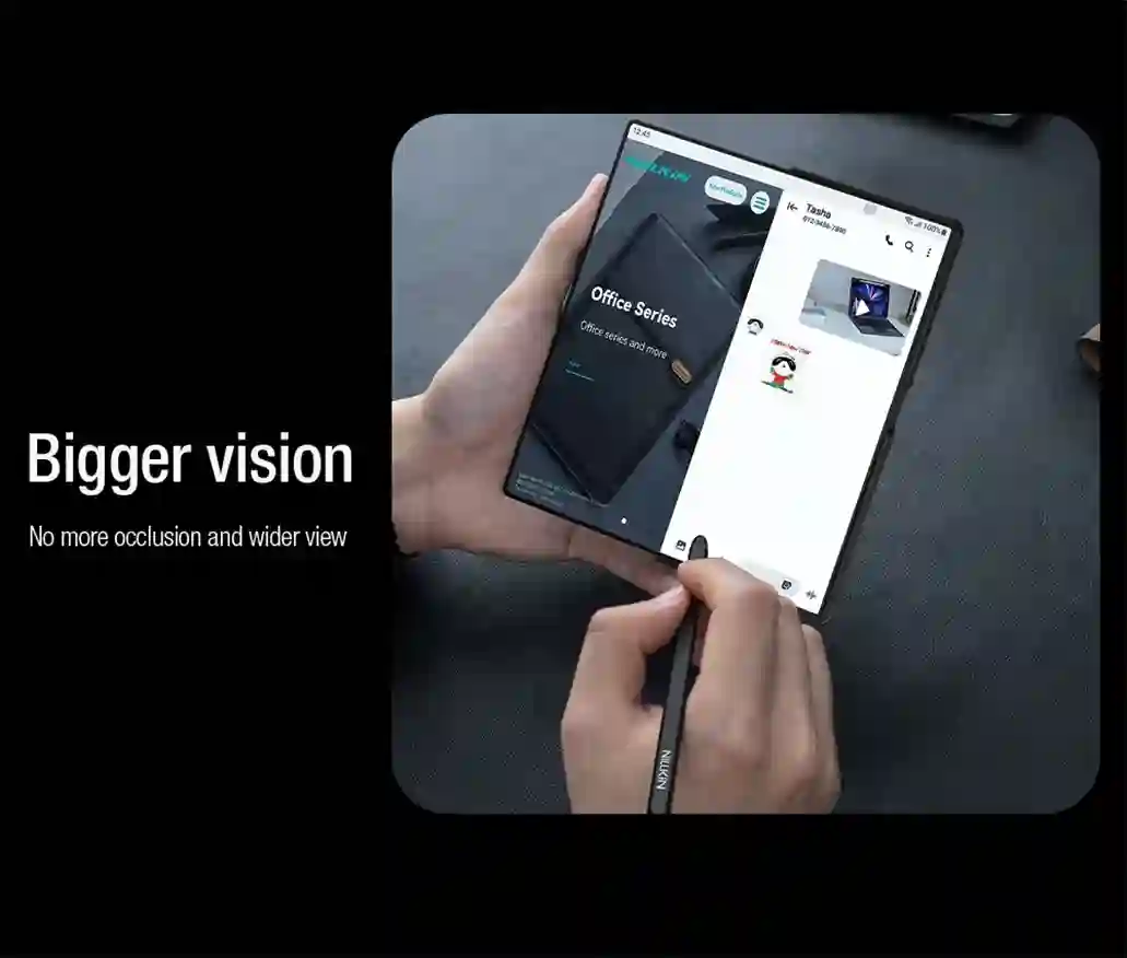 For Samsung Galaxy Z Fold 7 Flip Case Nillkin QIN Pro Leather Cover Slide Camera Book Cover For Samsung Z Fold7 With Stylus