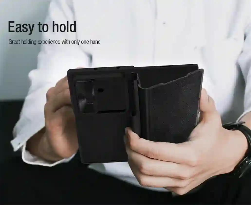 For Samsung Galaxy Z Fold 7 Flip Case Nillkin QIN Pro Leather Cover Slide Camera Book Cover For Samsung Z Fold7 With Stylus