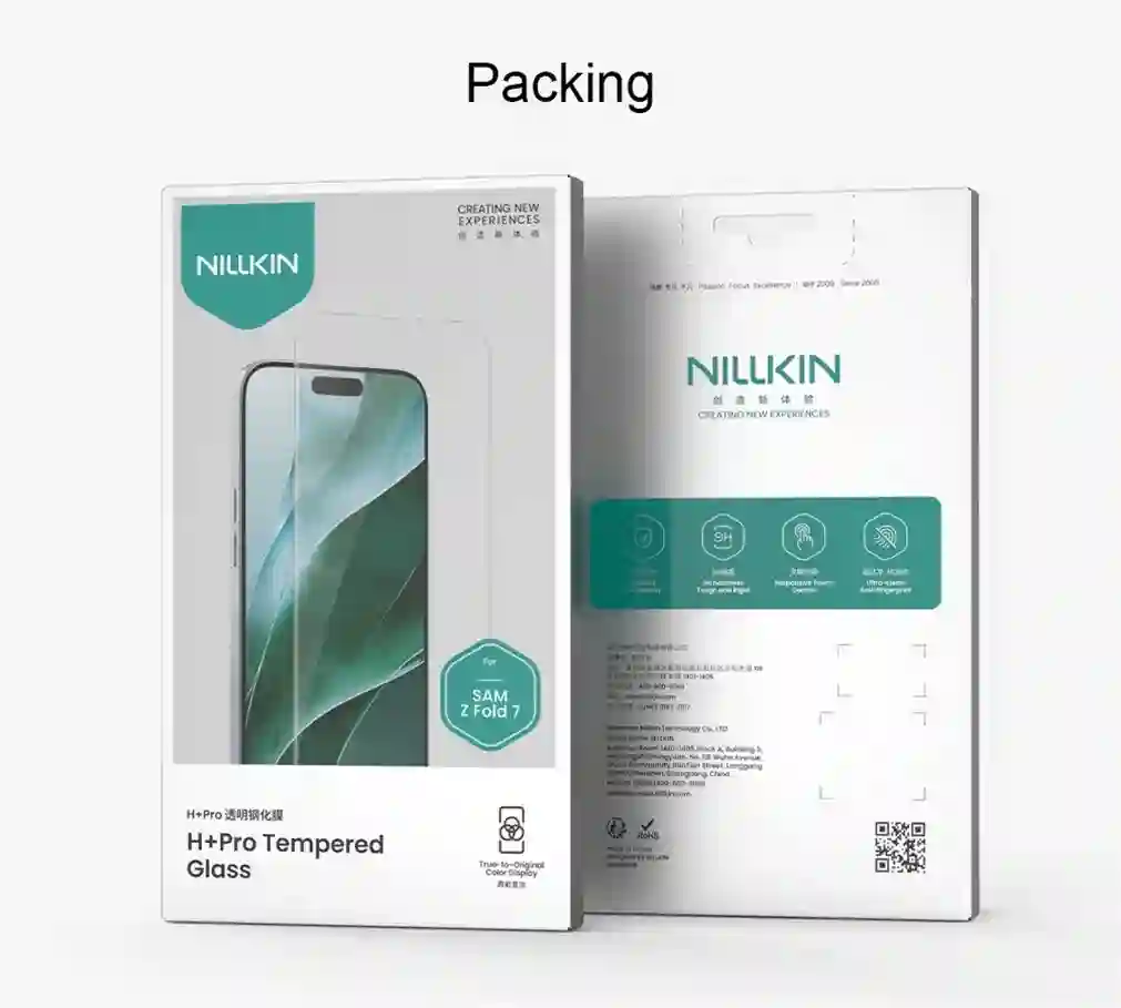 Nillkin Tempered Glass For Samsung Galaxy Z Fold 7 Outer Screen Front Film H+PRO Anti-Explosion Screen Protector For Z Fold7