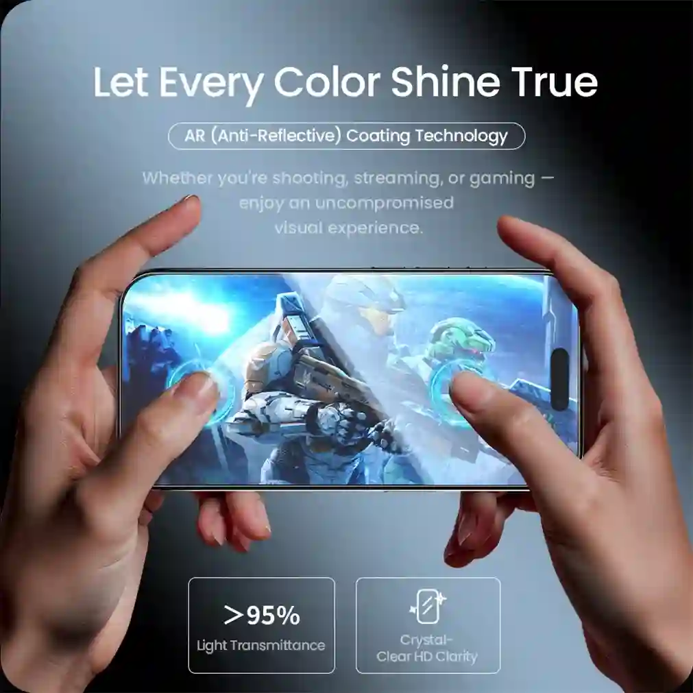 Nillkin For iPhone 16 Pro Max Tempered Glass H+PRO AR Anti-Reflective Full Coverage Screen Protector For iPhone 16 Pro With Tool