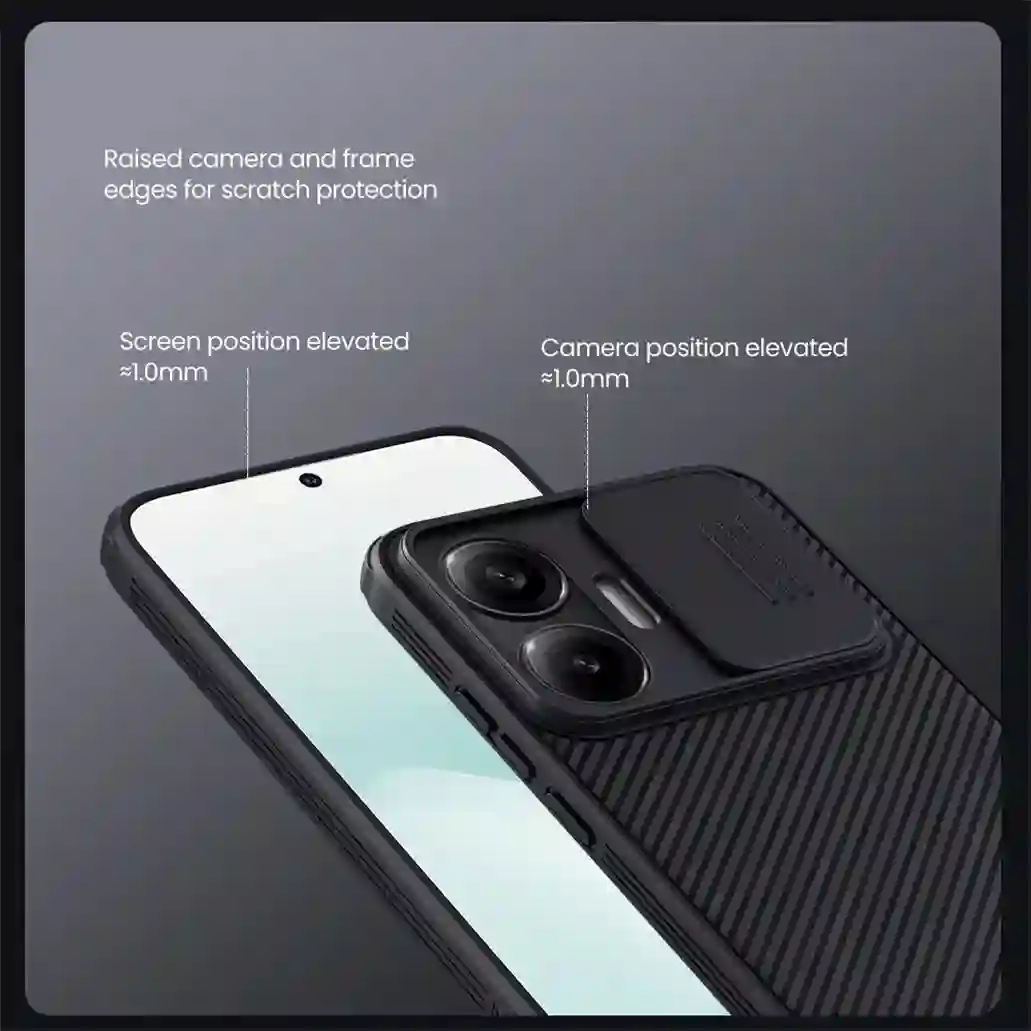 For Xiaomi Poco F7 Case NILLKIN CamShield Pro Shockproof Privacy Protection Slide Camera Cover For Poco F7 With Camera Curtain