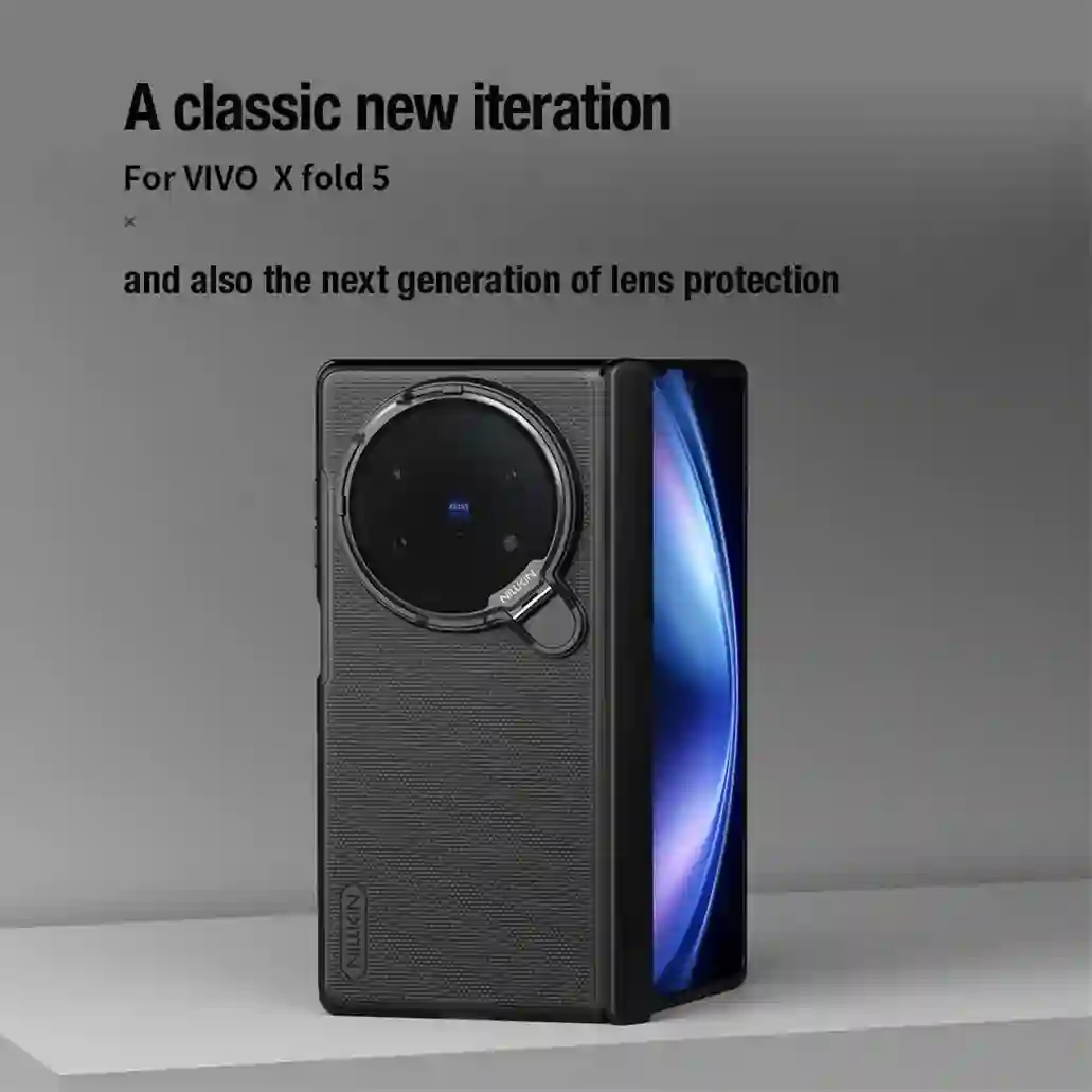 For Vivo X Fold 5 MagSafe Case NILLKIN Frosted Shield Prop Magnetic Case Shockproof With Phone Holder Camera Cover For X Fold5