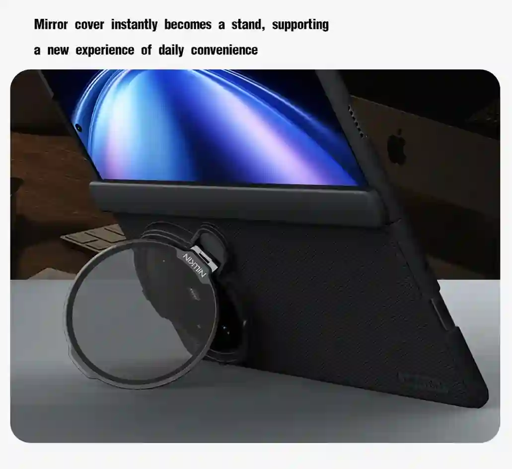 For Vivo X Fold 5 MagSafe Case NILLKIN Frosted Shield Prop Magnetic Case Shockproof With Phone Holder Camera Cover For X Fold5