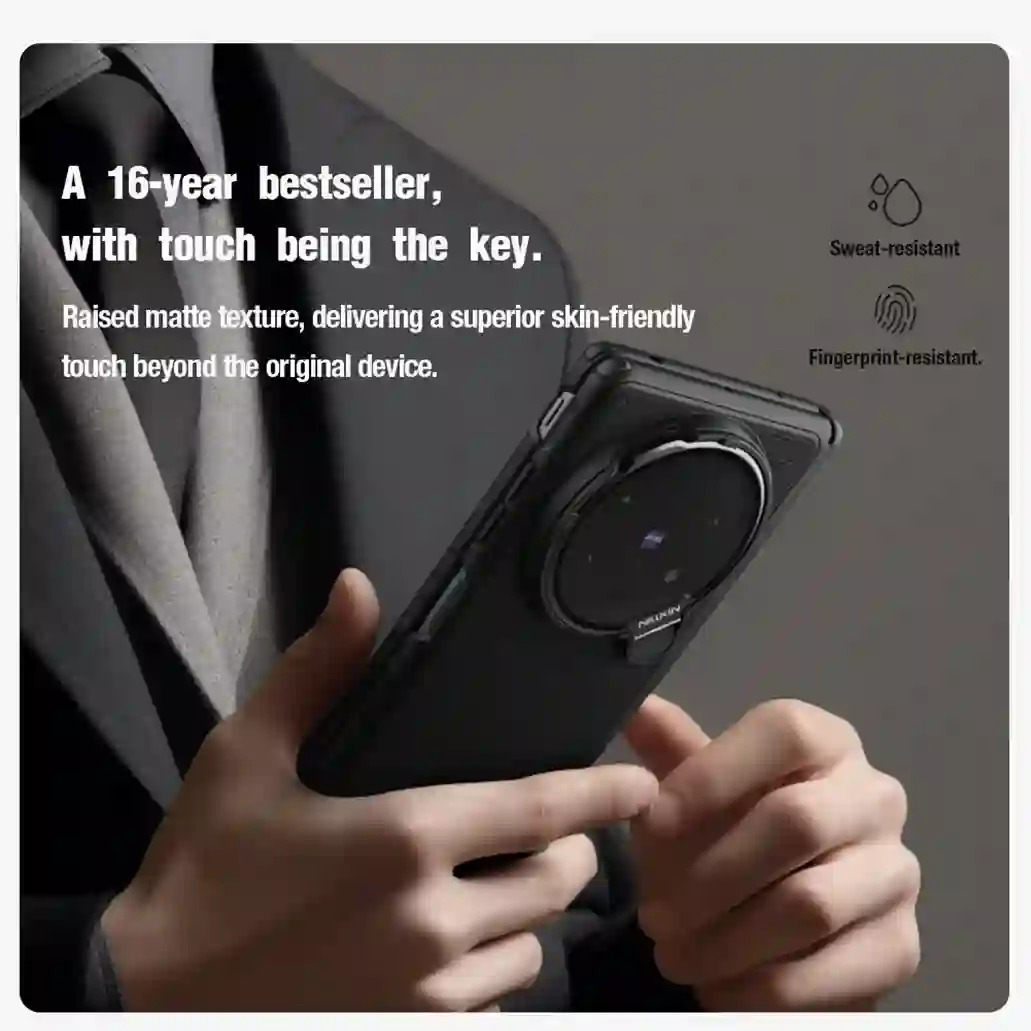 For Vivo X Fold 5 MagSafe Case NILLKIN Frosted Shield Prop Magnetic Case Shockproof With Phone Holder Camera Cover For X Fold5