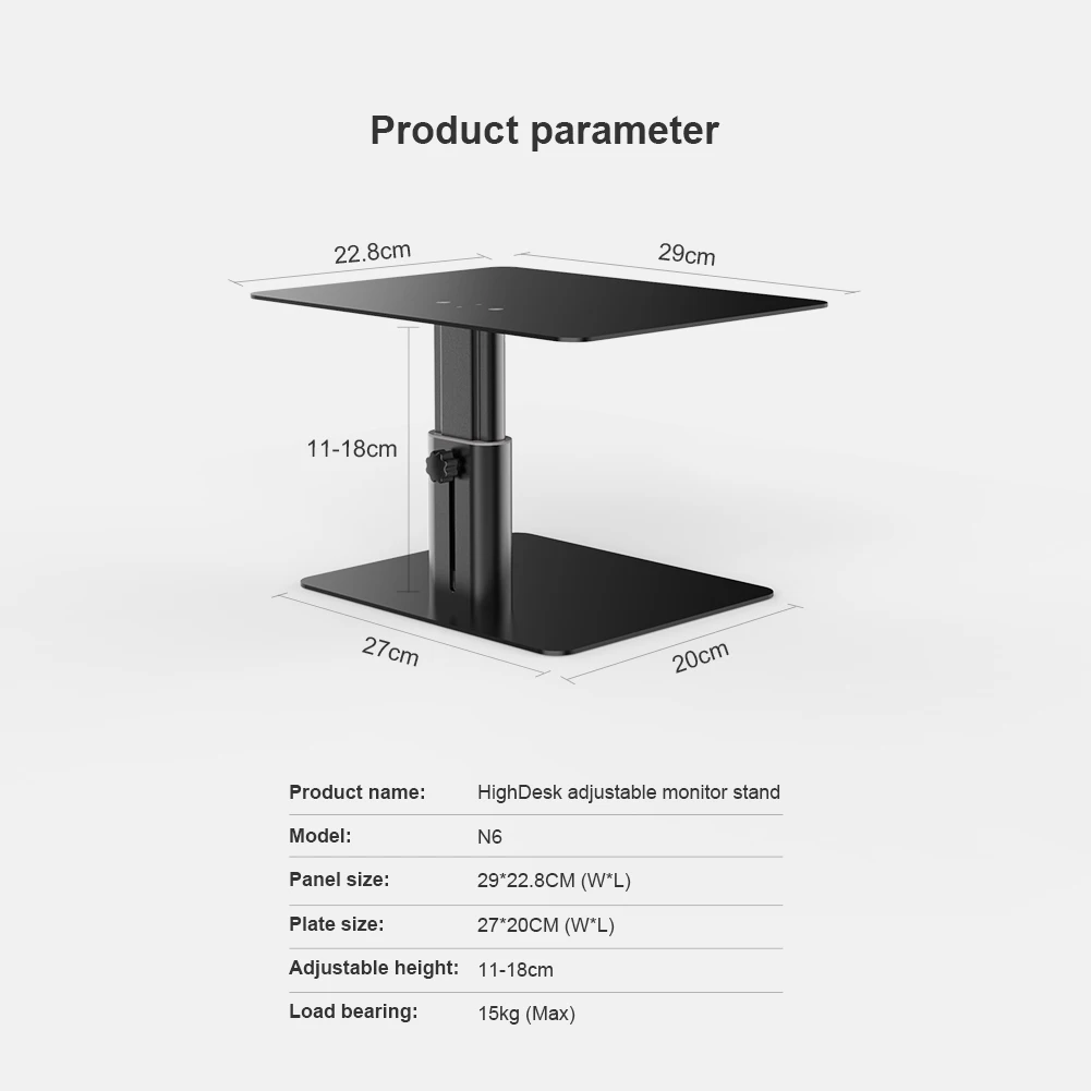 Универсальная подставка для монитора Nillkin HighDesk N6 с регулировкой высоты