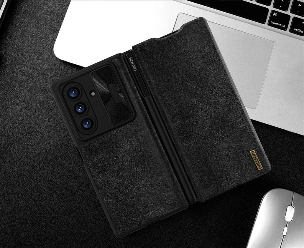 Чехол-книжка Nillkin Qin Pro Leather для Samsung Galaxy Z Fold 7 (со стилусом)