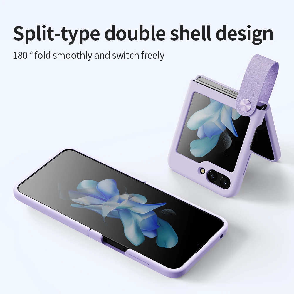 Чехол Nillkin Finger Strap Liquid Silicone для Samsung Galaxy Z Flip 5