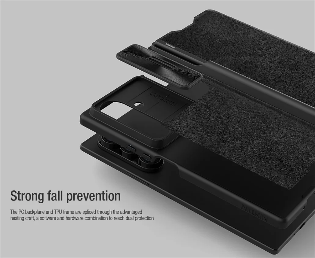 Чехол-книжка Nillkin Qin Pro Leather для Samsung Galaxy Z Fold 7 (со стилусом)