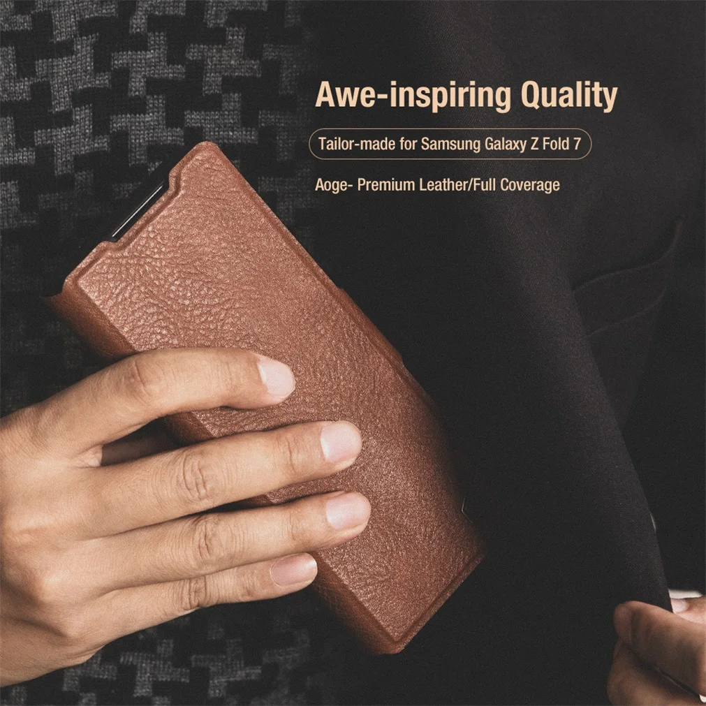 Чехол-книжка Nillkin Aoge Vintage Leather для Samsung Galaxy Z Fold 7
