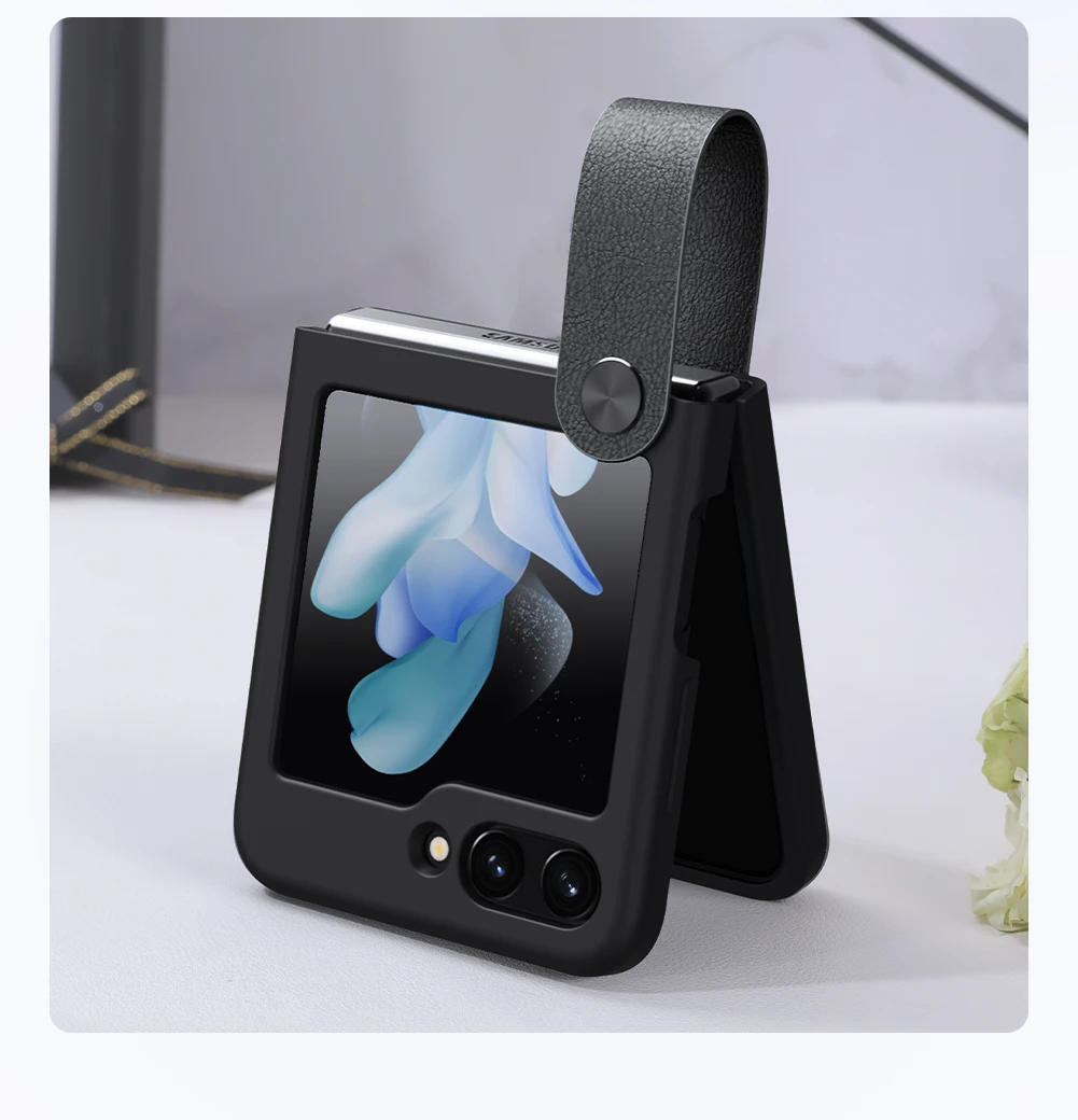 Чехол Nillkin Finger Strap Liquid Silicone для Samsung Galaxy Z Flip 5