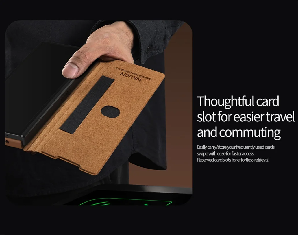 Чехол-книжка Nillkin Qin Pro Leather для Samsung Galaxy Z Fold 7 (со стилусом)