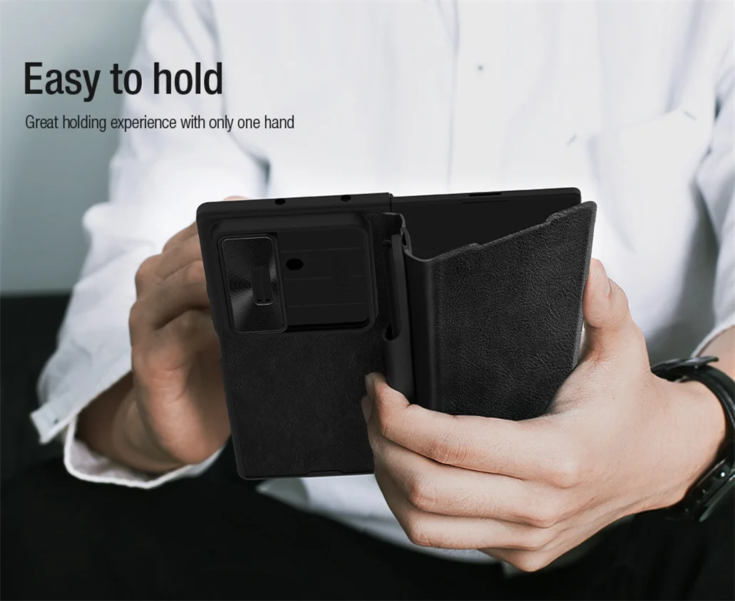 Чехол-книжка Nillkin Qin Pro Leather для Samsung Galaxy Z Fold 7 (со стилусом)