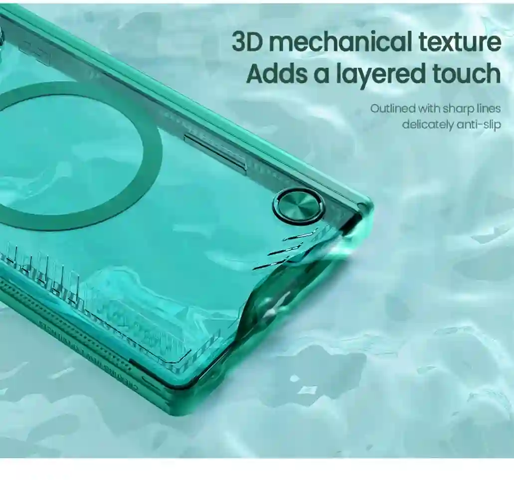 For Samsung Galaxy Z Fold 7 MagSafe Case NILLKIN Iceblade Prop Transparent Magnetic Charging Cover For Z Fold7 With Phone Holder