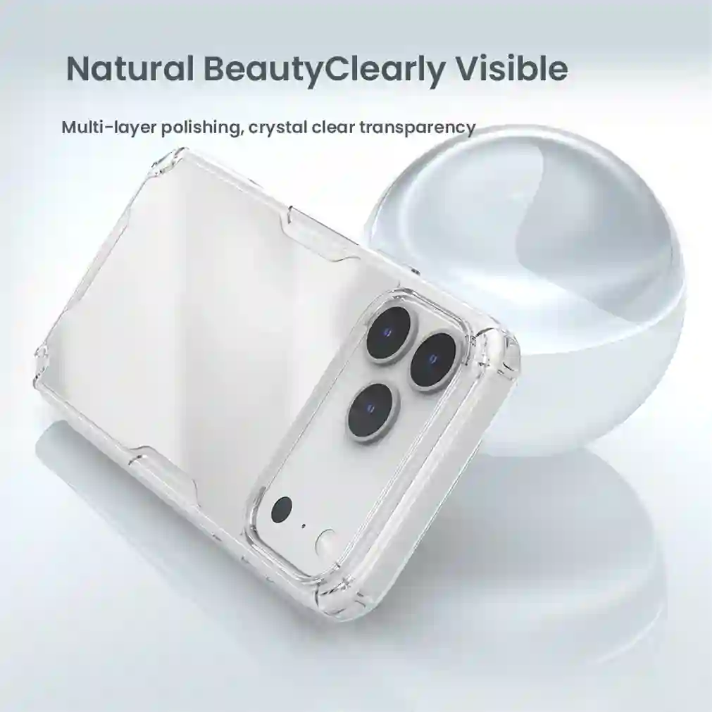 Nillkin For iPhone 17 Pro Max / 17 Pro Case Nature TPU Pro Transparent Shockproof Ultra-Clarity Back Cover For iPhone17 / 17 Air