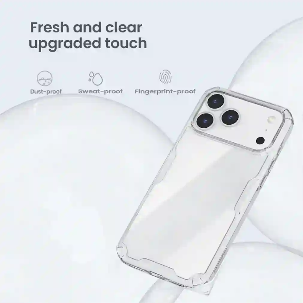 Nillkin For iPhone 17 Pro Max / 17 Pro Case Nature TPU Pro Transparent Shockproof Ultra-Clarity Back Cover For iPhone17 / 17 Air