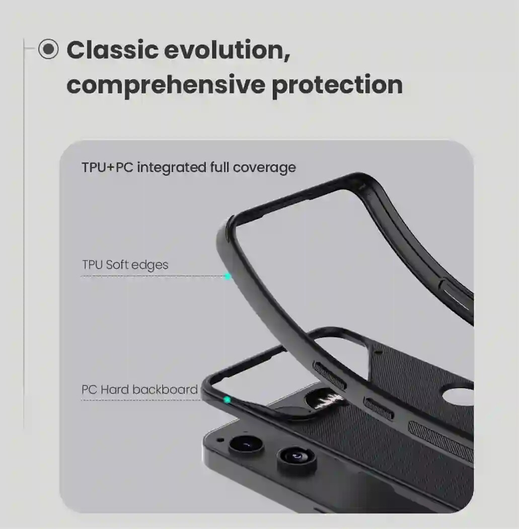 For Nothing Phone 3 Case Nillkin Frosted Shield Pro Soft Edges Hard Shell Shockproof Ultra-thin Back Cover For Nothing Phone3