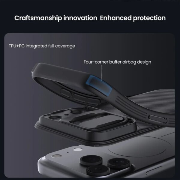Чехол Nillkin CamShield Pro Magnetic для iPhone 17, iPhone 17 Air, iPhone 17 Pro, iPhone 17 Pro Max (MagSafe) — изображение 10