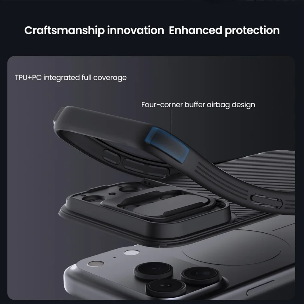 Чехол Nillkin CamShield Pro Magnetic для iPhone 17, iPhone 17 Air, iPhone 17 Pro, iPhone 17 Pro Max (MagSafe)