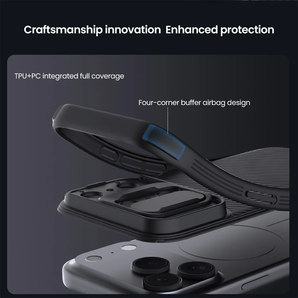 Чехол Nillkin CamShield Pro для iPhone 17, iPhone 17 Air, iPhone 17 Pro, iPhone 17 Pro Max Чехол Nillkin CamShield Pro для iPhone 17, iPhone 17 Air, iPhone 17 Pro, iPhone 17 Pro Max