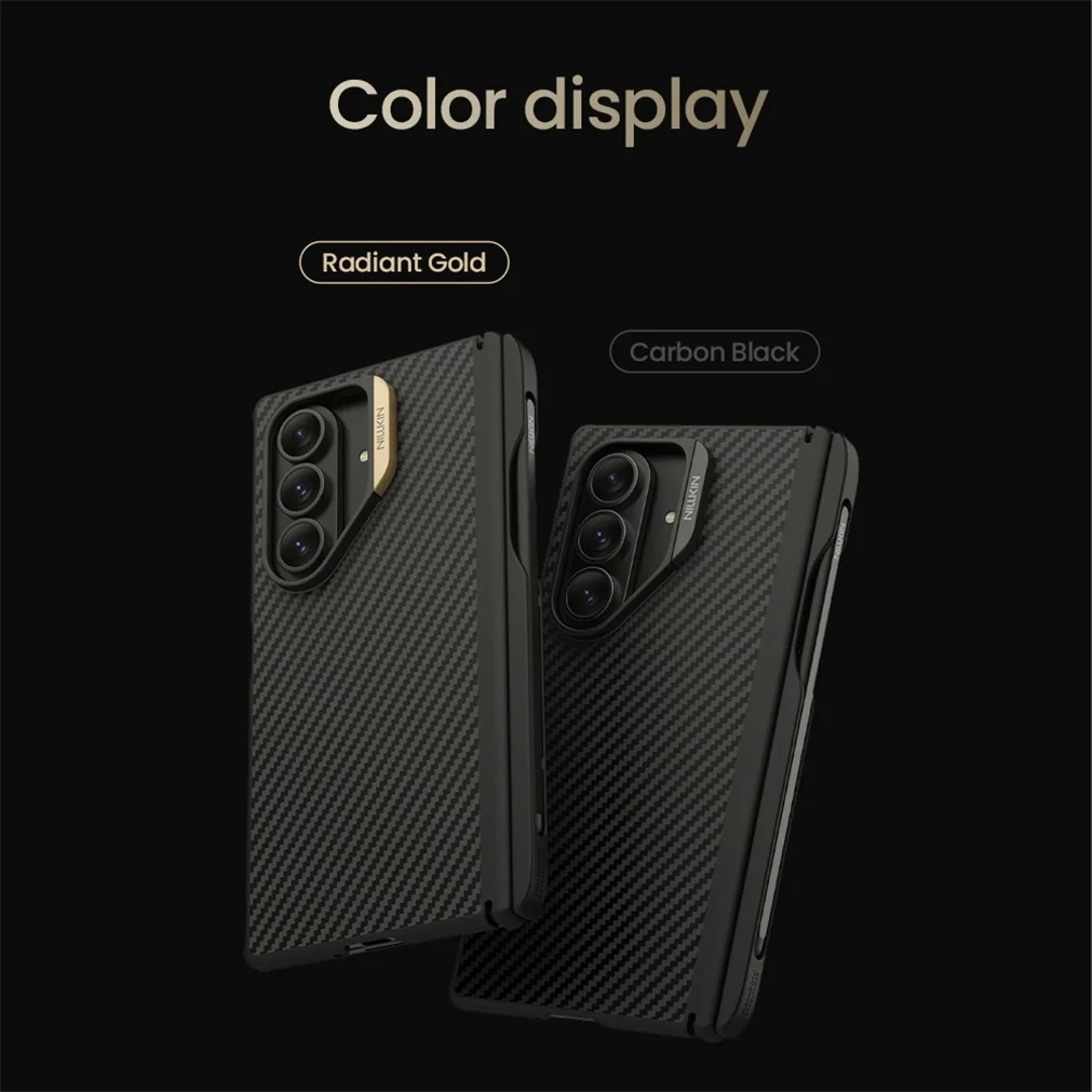 NILLKIN For Samsung Galaxy Z Fold7 MagSafe Case Aramid Fiber Weave Anti-Fingerprint Magnetic Wireless Charging Cover With S Pen