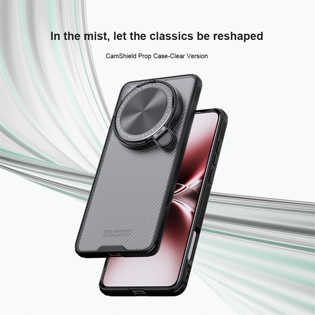 For Vivo X200 Ultra Transparent Case NILLKIN CamShield Prop With Phone Holder Hinged Camera Protective Cover For Vivo X200 Ultra