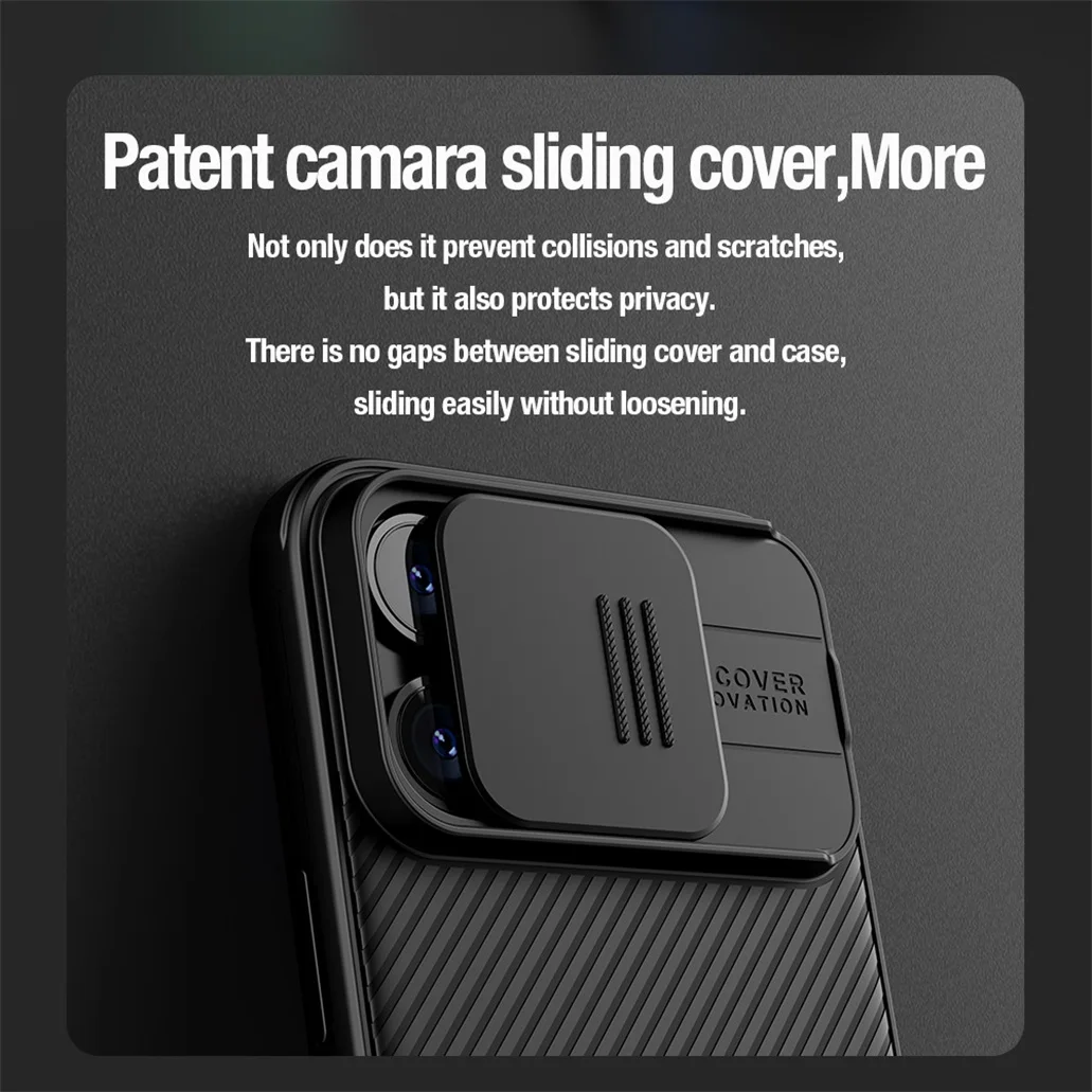 For iPhone 15 14 Pro /Pro Max Case NILLKIN CamShield Pro Shockproof Slide Camera Privacy Protection Cover For iPhone15 / 15 Plus