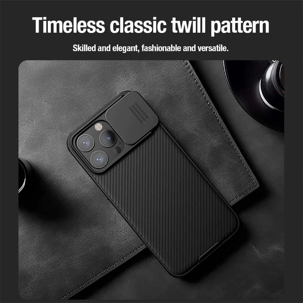 For iPhone 15 14 Pro /Pro Max Case NILLKIN CamShield Pro Shockproof Slide Camera Privacy Protection Cover For iPhone15 / 15 Plus