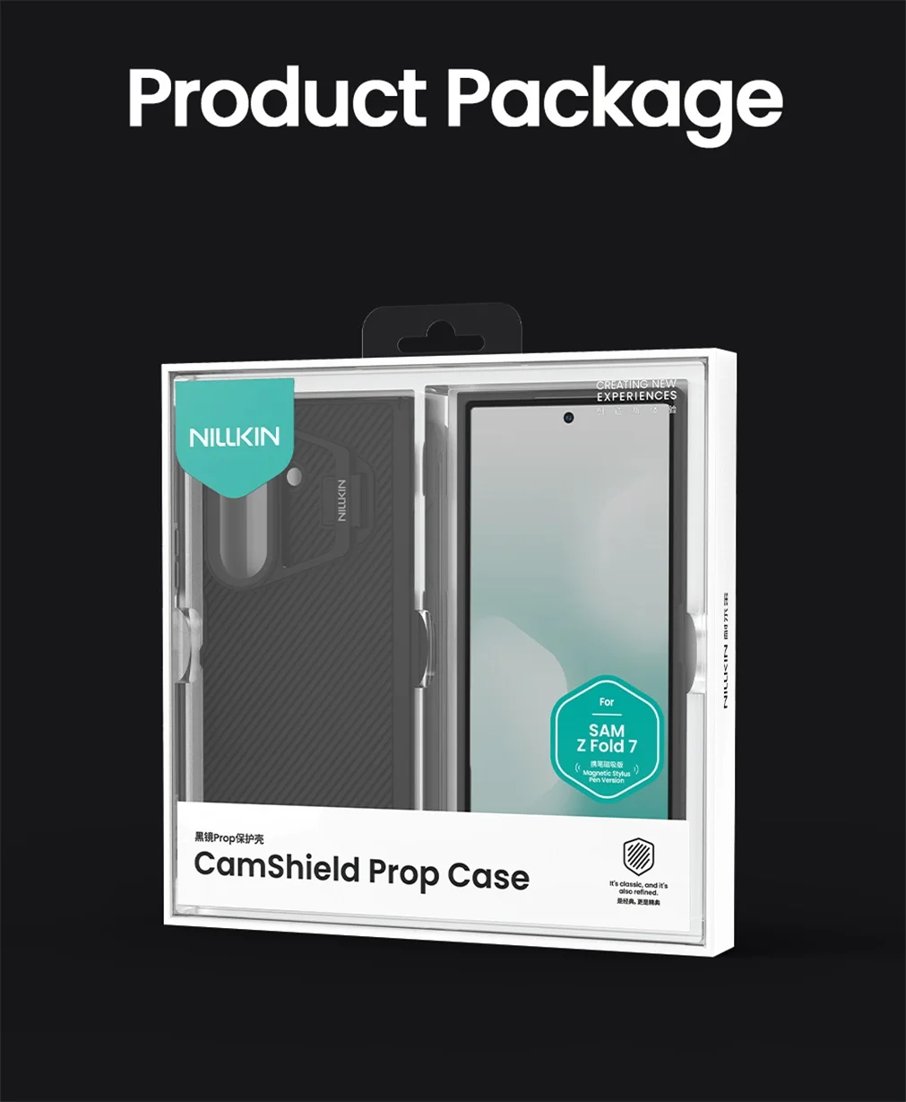 For Samsung Galaxy Z Fold 7 MagSafe Case NILLKIN CamShield Prop Magnetic Case With Stylus Camera Cover Phone Holder For Z Fold7