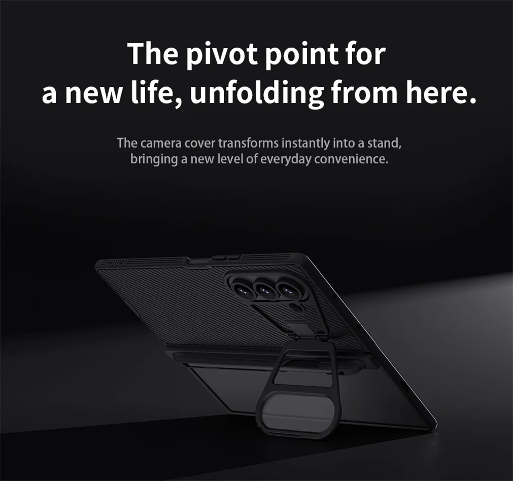 For Samsung Galaxy Z Fold 7 MagSafe Case NILLKIN CamShield Prop Magnetic Case With Stylus Camera Cover Phone Holder For Z Fold7