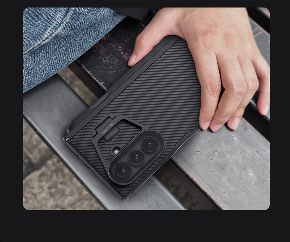 For Samsung Galaxy Z Fold 7 MagSafe Case NILLKIN CamShield Prop Magnetic Case With Stylus Camera Cover Phone Holder For Z Fold7
