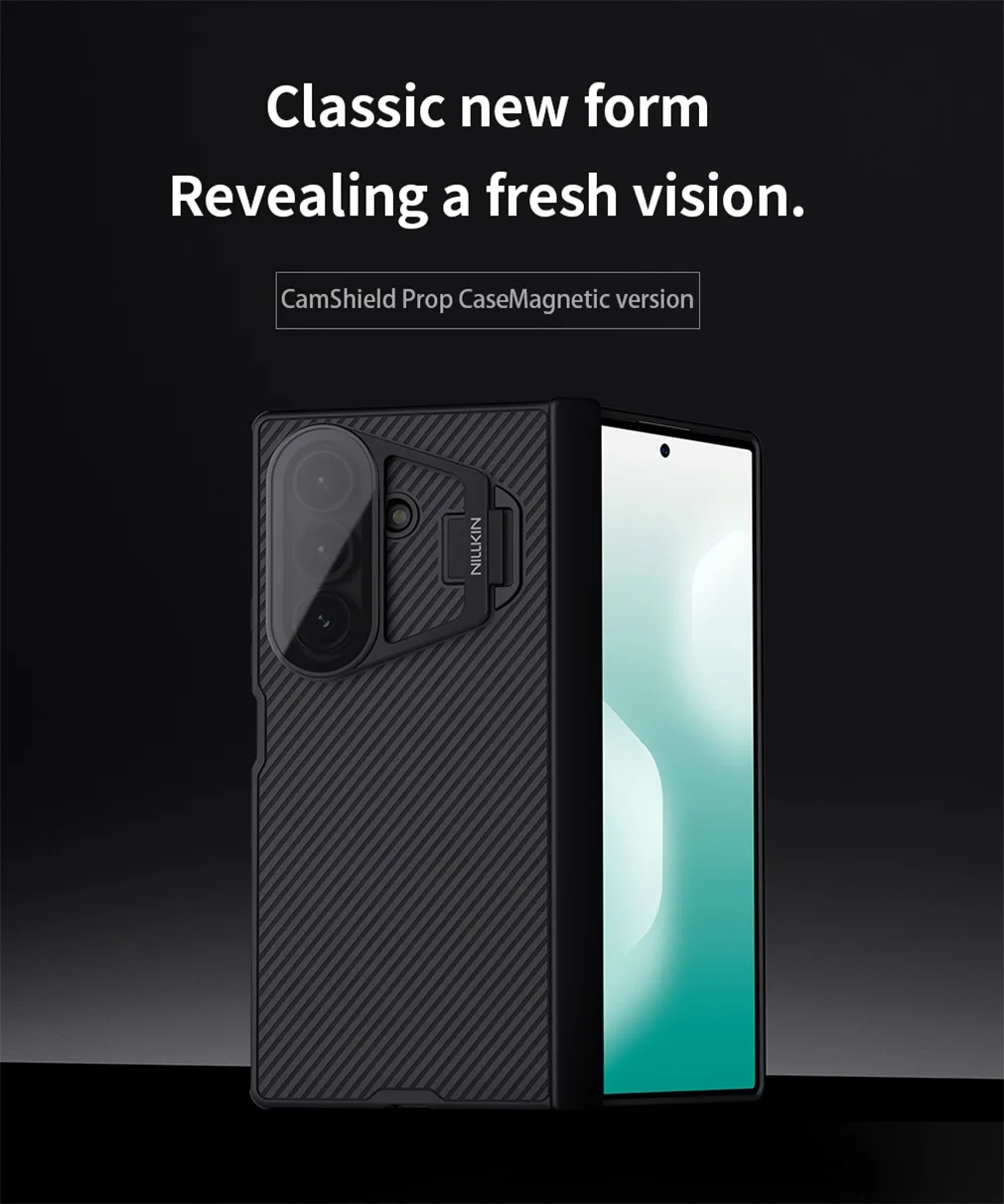 For Samsung Galaxy Z Fold 7 MagSafe Case NILLKIN CamShield Prop Magnetic Case With Phone Holder Camera Cover For Samsung Z Fold7