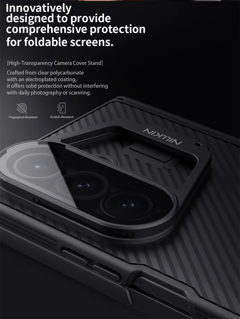 For Samsung Galaxy Z Fold 7 MagSafe Case NILLKIN CamShield Prop Magnetic Case With Phone Holder Camera Cover For Samsung Z Fold7