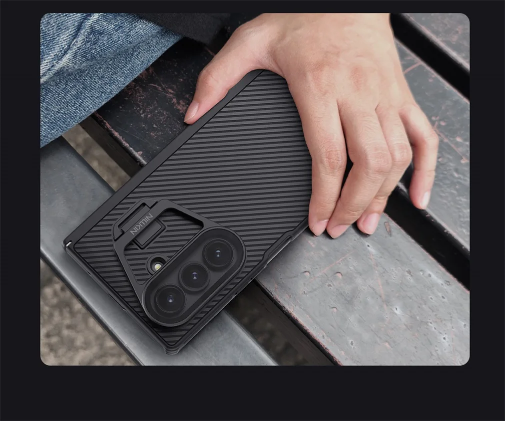 For Samsung Galaxy Z Fold 7 MagSafe Case NILLKIN CamShield Prop Magnetic Case With Phone Holder Camera Cover For Samsung Z Fold7