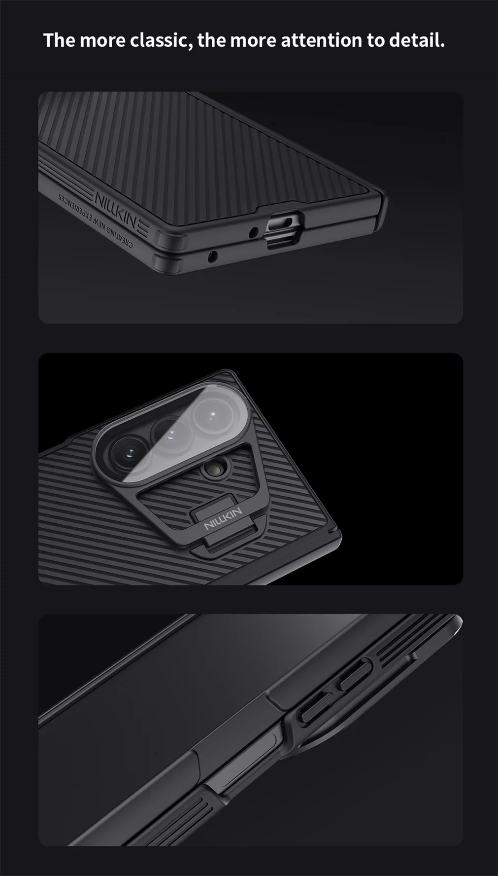 For Samsung Galaxy Z Fold 7 MagSafe Case NILLKIN CamShield Prop Magnetic Case With Phone Holder Camera Cover For Samsung Z Fold7