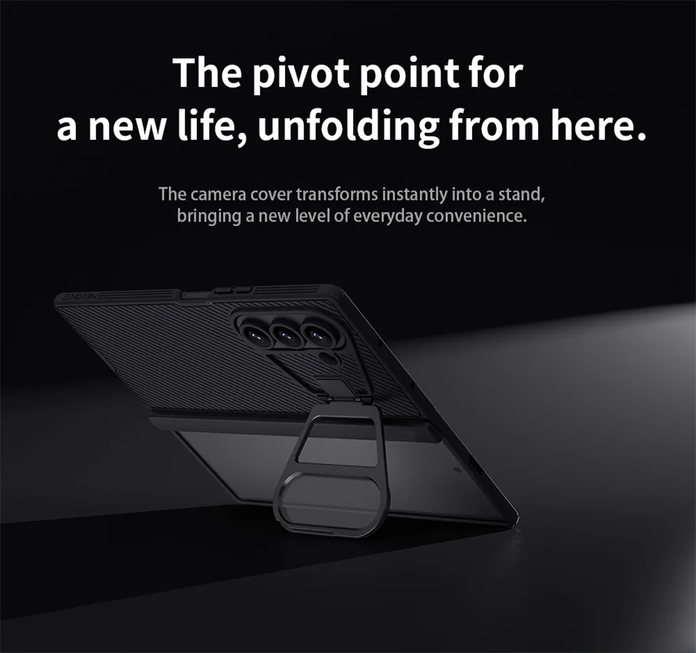 For Samsung Galaxy Z Fold 7 MagSafe Case NILLKIN CamShield Prop Magnetic Case With Phone Holder Camera Cover For Samsung Z Fold7