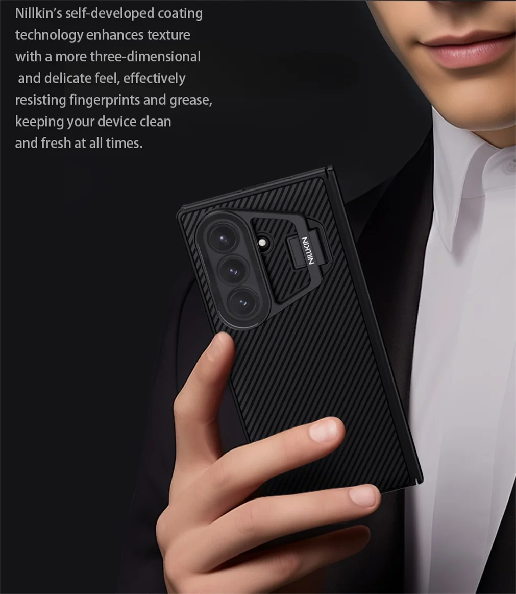 For Samsung Galaxy Z Fold 7 MagSafe Case NILLKIN CamShield Prop Magnetic Case With Phone Holder Camera Cover For Samsung Z Fold7