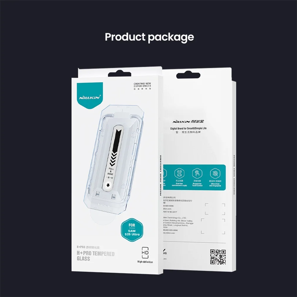 Nillkin For Samsung Galaxy S25 Ultra Tempered Glass Amazing H+PRO Anti-Explosion 2.5D Screen Protector For Samsung S25 S25+ Plus