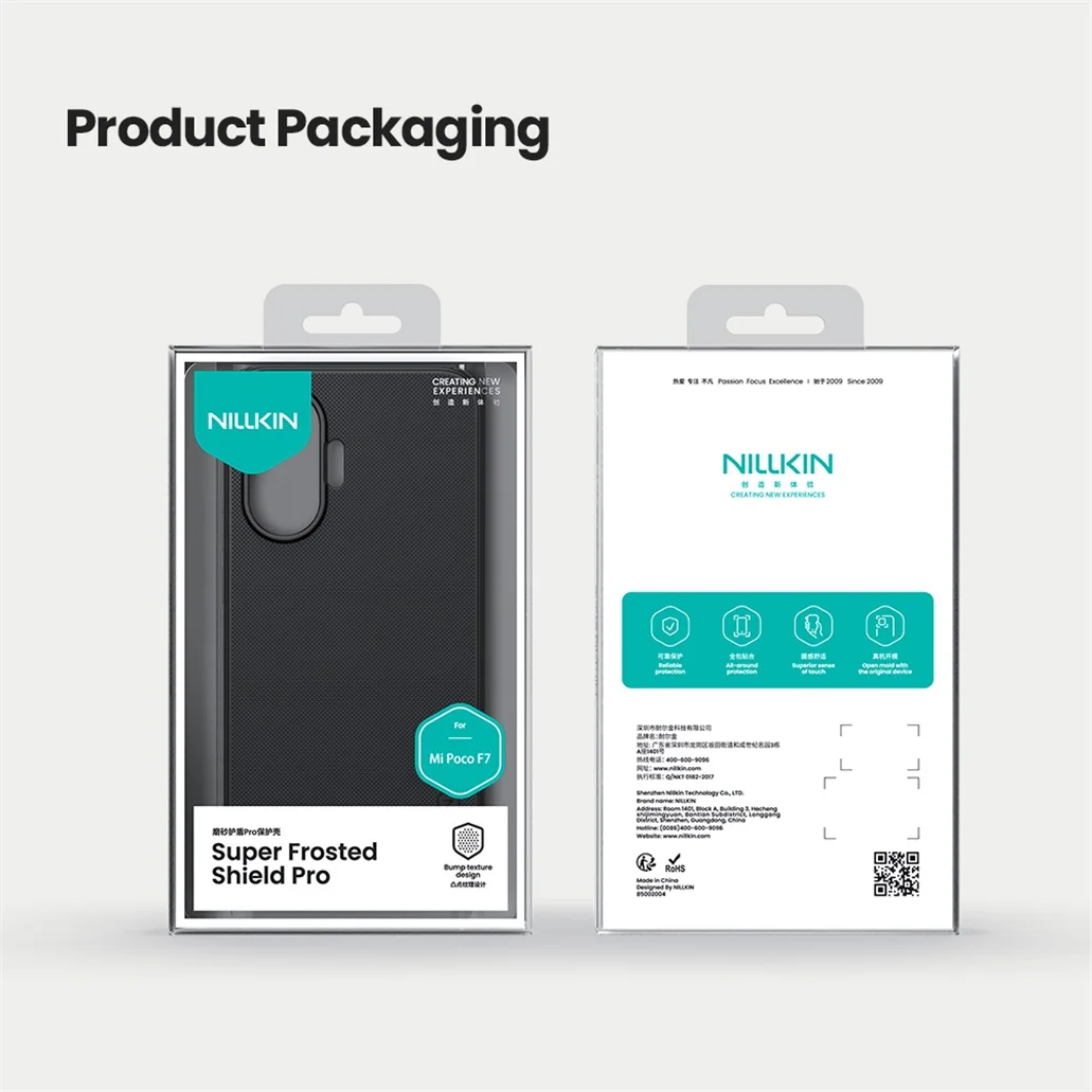 For Xiaomi Poco F7 Case Nillkin Frosted Shield Pro Soft Edges Hard Shell Shockproof Ultra-thin Back Cover For Xiaomi Poco F7